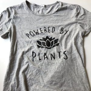 Powered by plants tshirt small